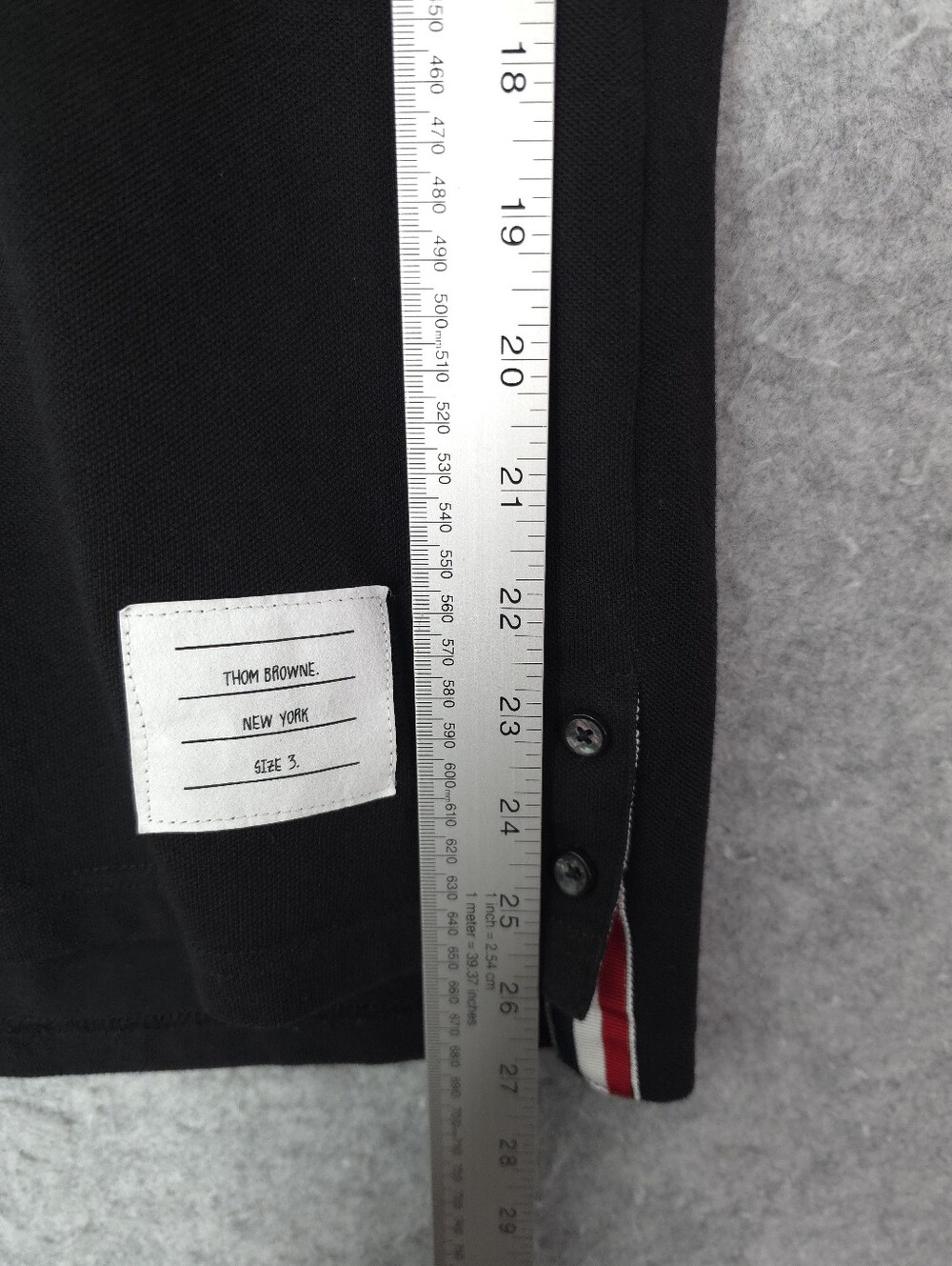 Thom Browne Black 4-Bar Knit Crew T-Shirt - Picture 7 of 7
